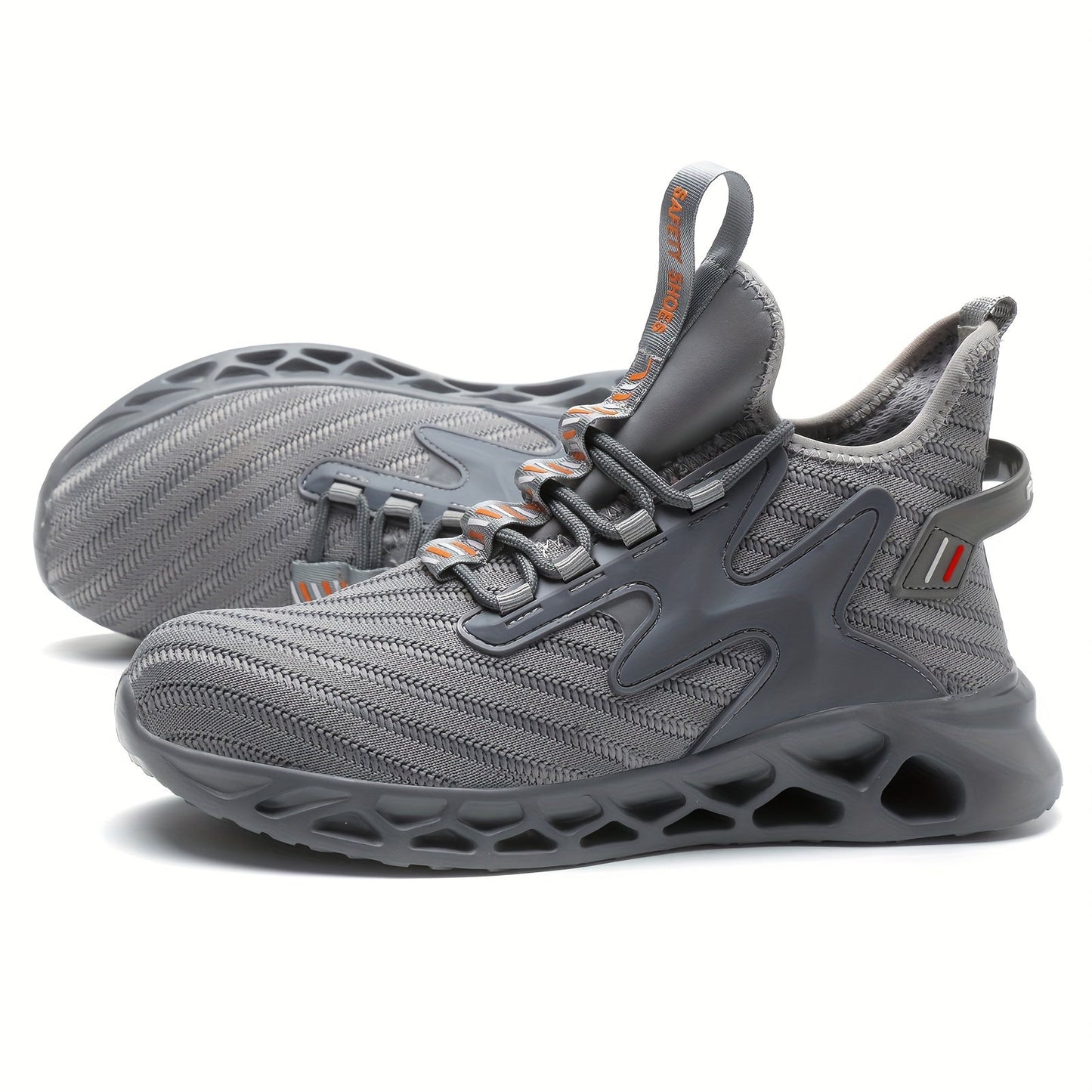 Men's Durable Steel Toe Work Shoes Safety Comfort