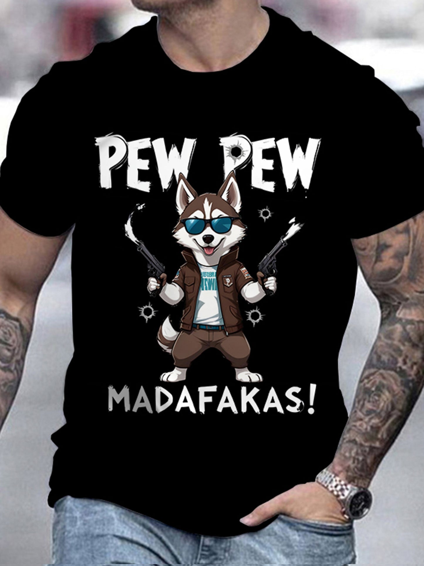 Men's Sports T-shirt "Pew Pew"