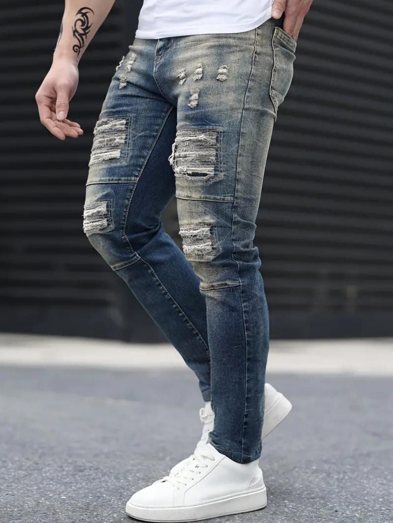 Men's Ripped Cool High Street Denim Pants