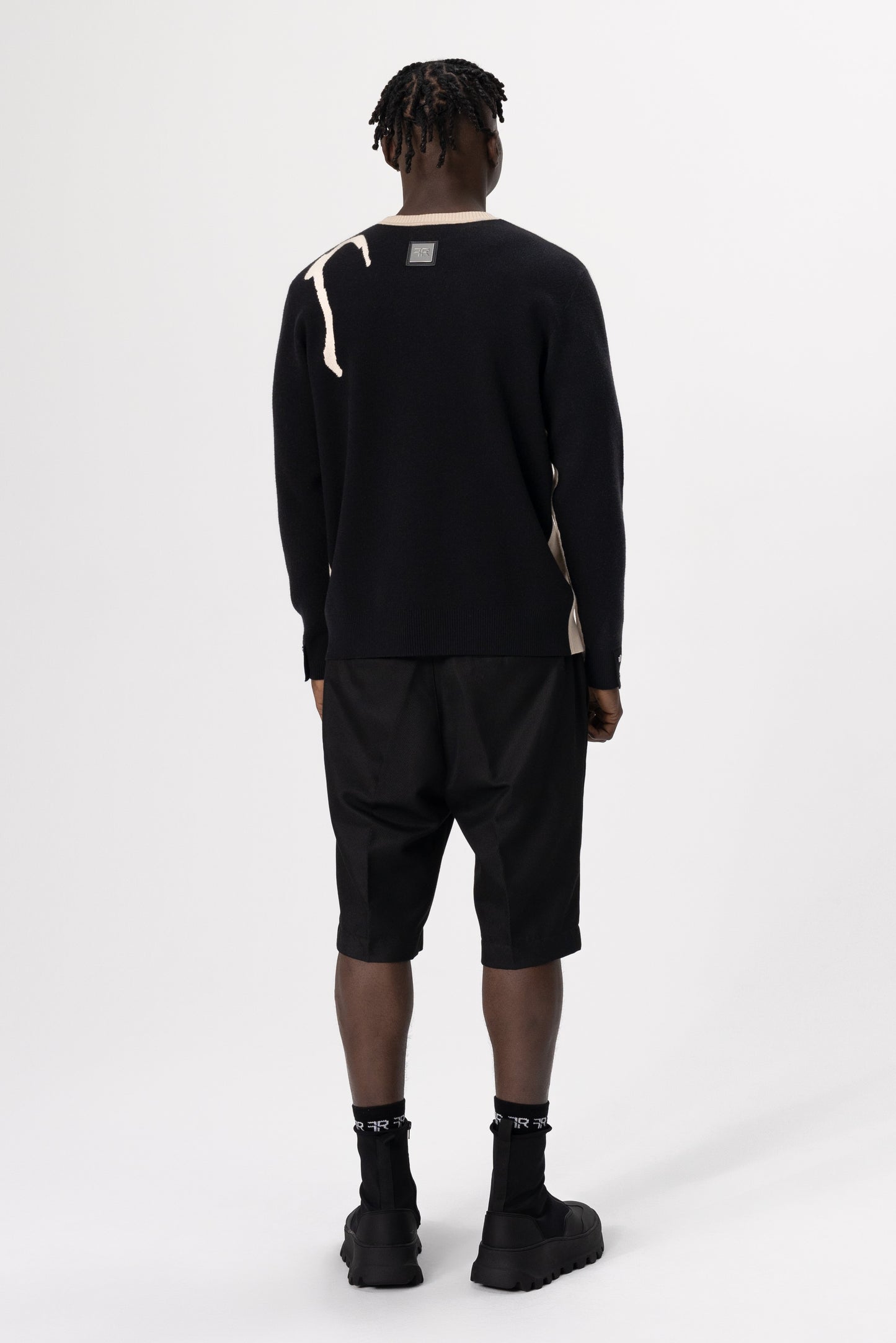 Men's Jacquard Fine Knit Sweater