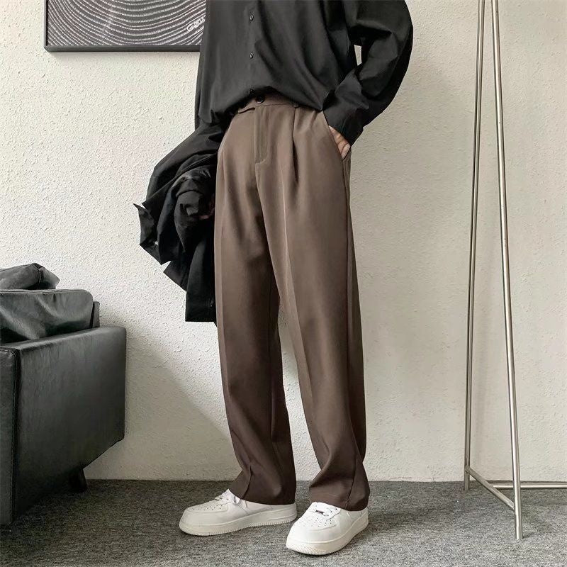Men's Brown/Black Suit Pants