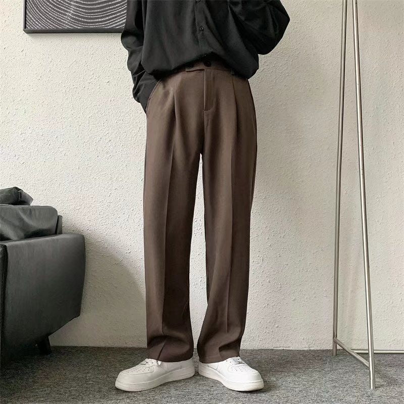 Men's Brown/Black Suit Pants