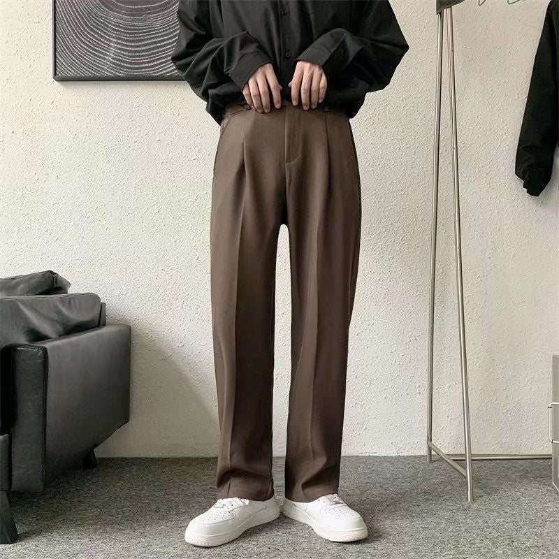 Men's Brown/Black Suit Pants