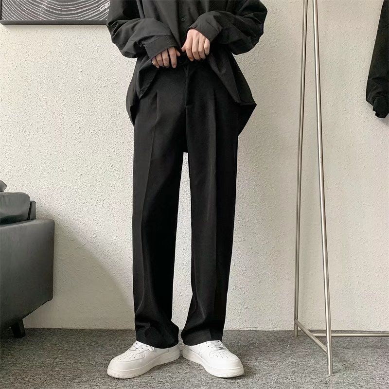Men's Brown/Black Suit Pants