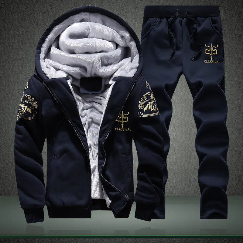 Men's Winter Hoodie and Pants Set