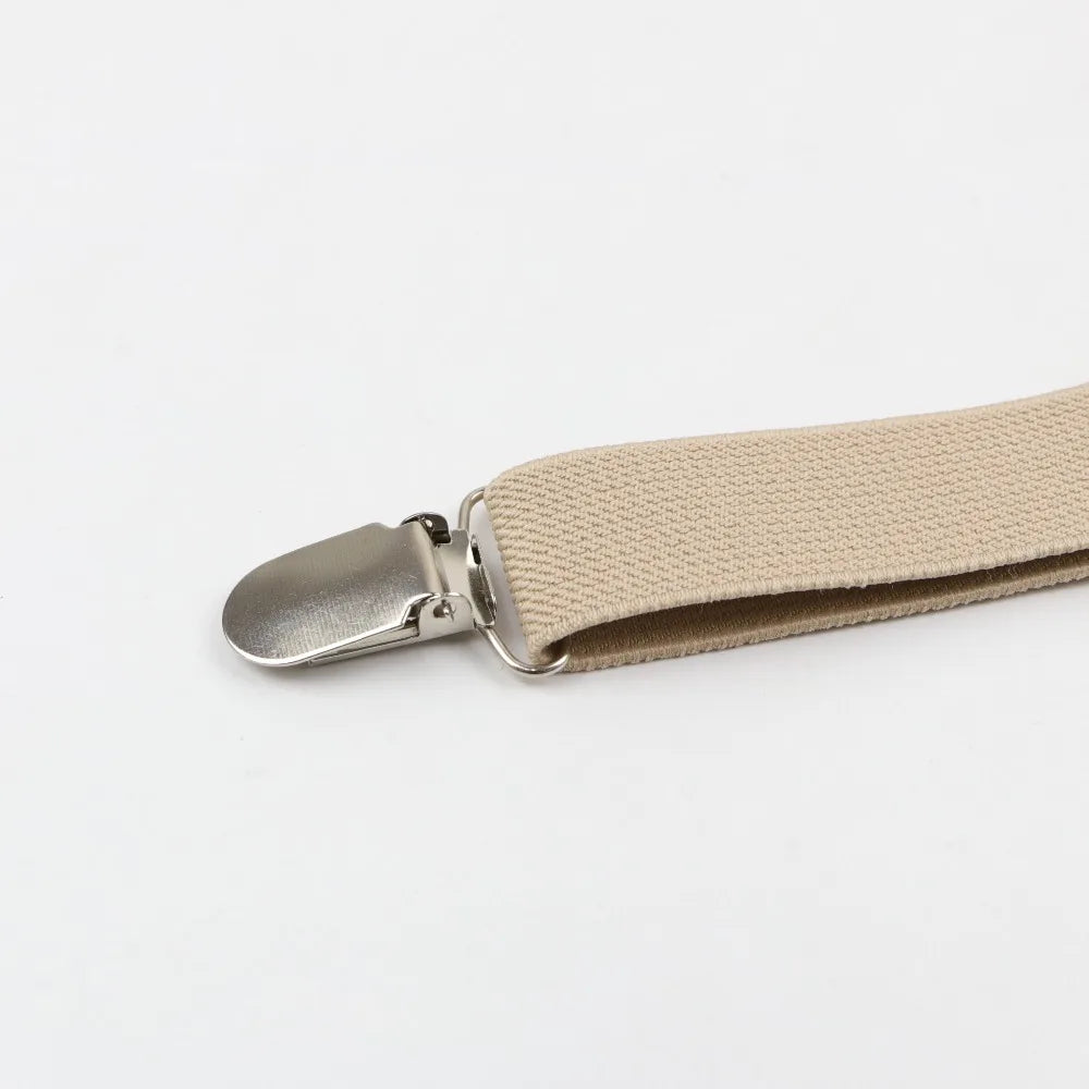 Solid Color Men's Belt Bowtie Set