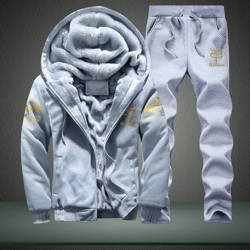 Men's Winter Hoodie and Pants Set