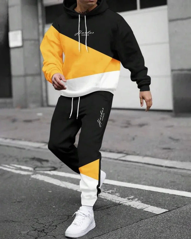 Men's Casual Hooded Sweatshirt and Sweatpants