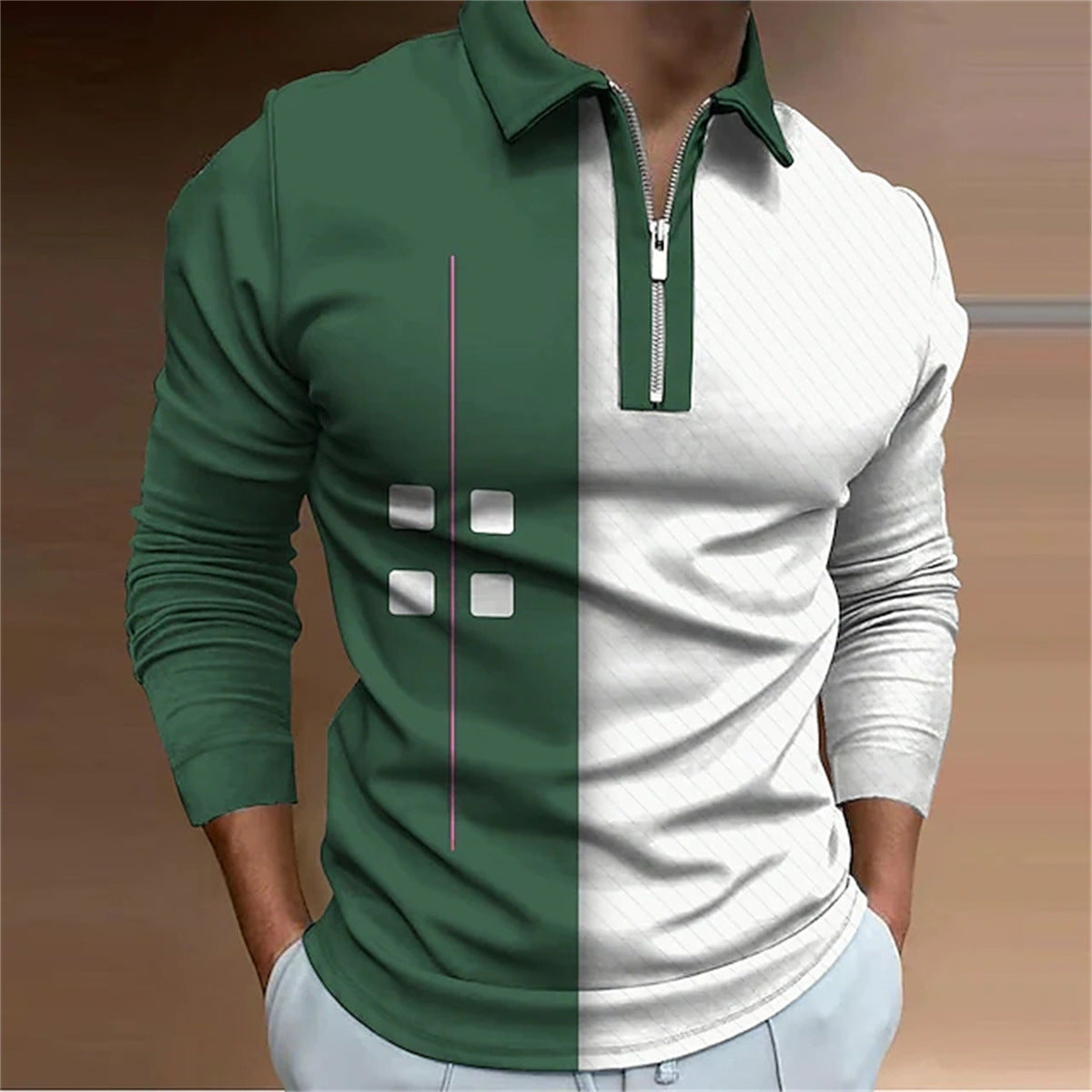 European And American Men's Polo Shirt