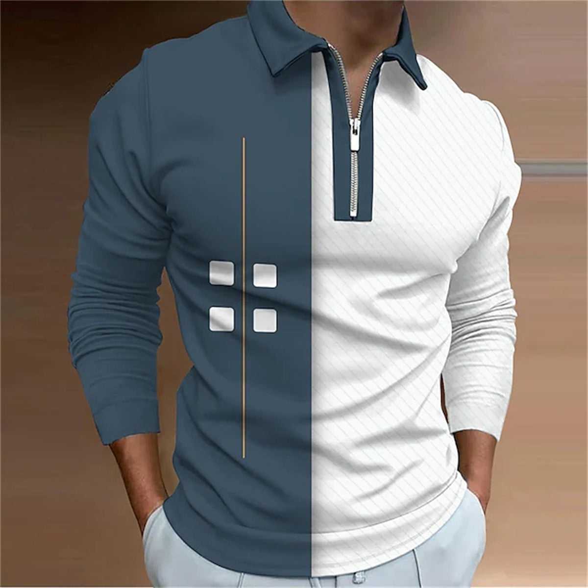 European And American Men's Polo Shirt