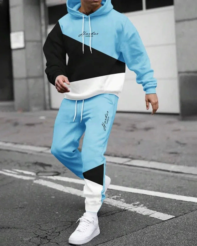 Men's Casual Hooded Sweatshirt and Sweatpants