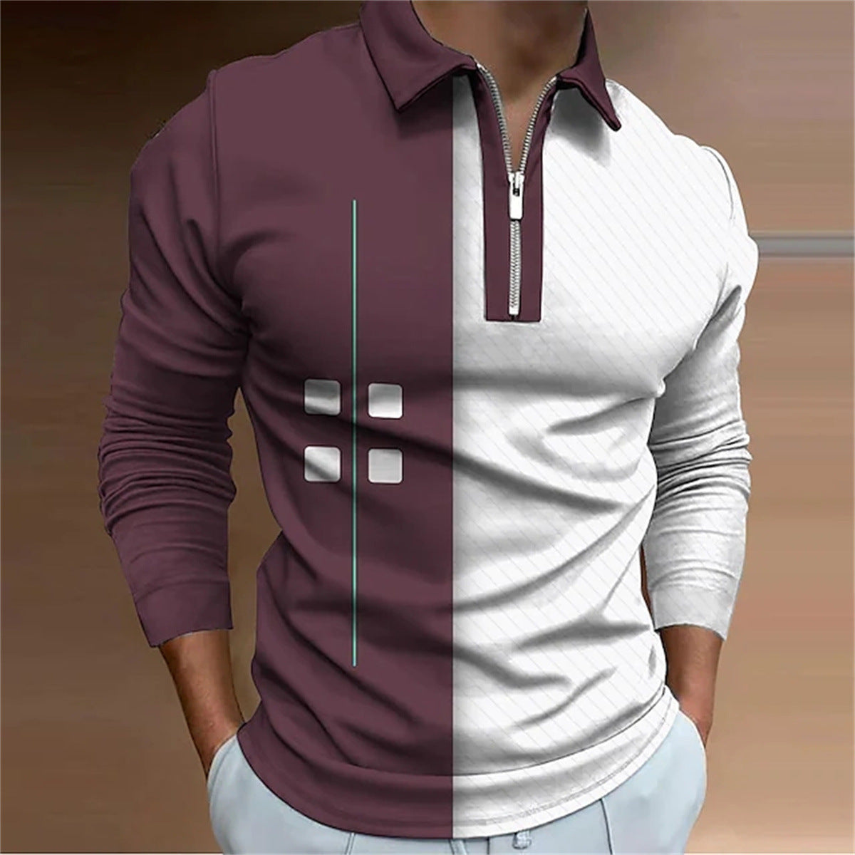 European And American Men's Polo Shirt
