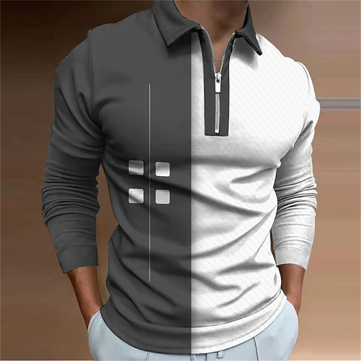 European And American Men's Polo Shirt