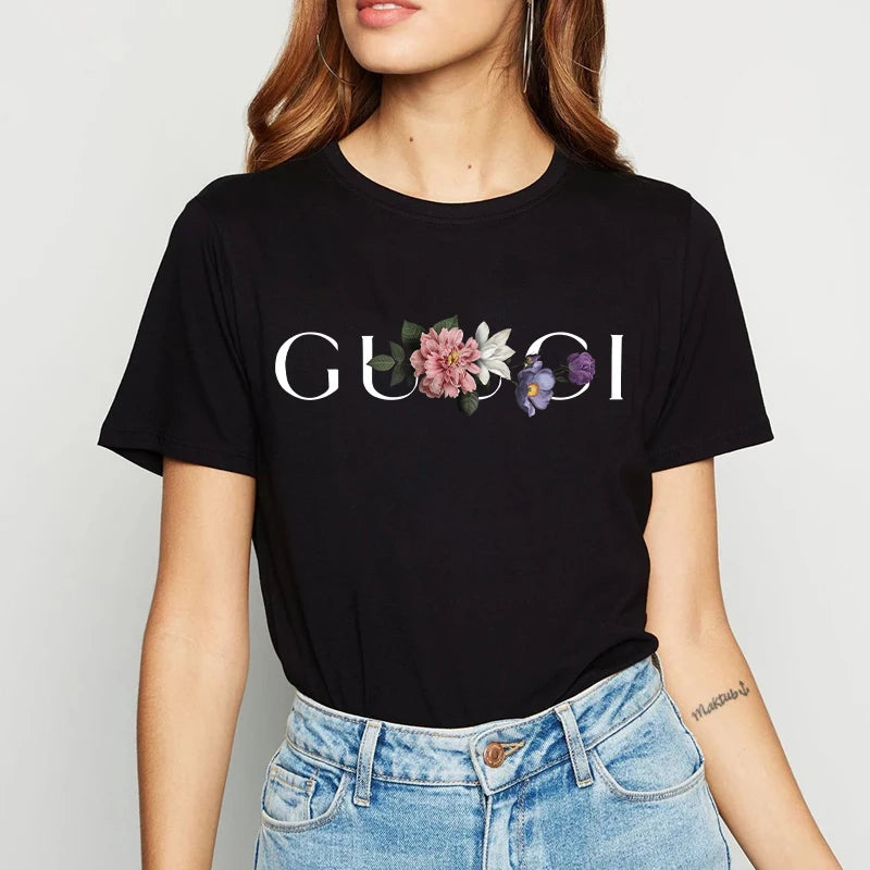 Letter Printed T Shirt