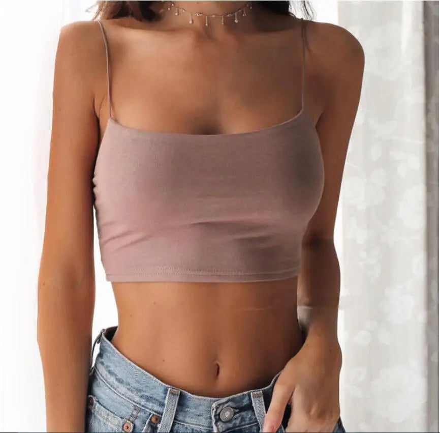 Women Summer Camisole Crop Top