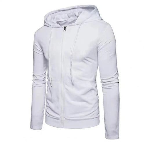 Men Long Sleeve Jacket Hoodie Jacket with Zipper