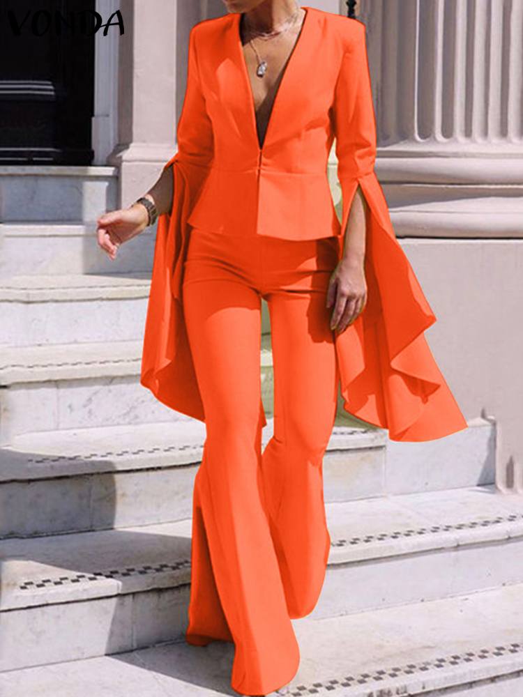 Women's Elegant Casual Solid Color Party Pants Suit