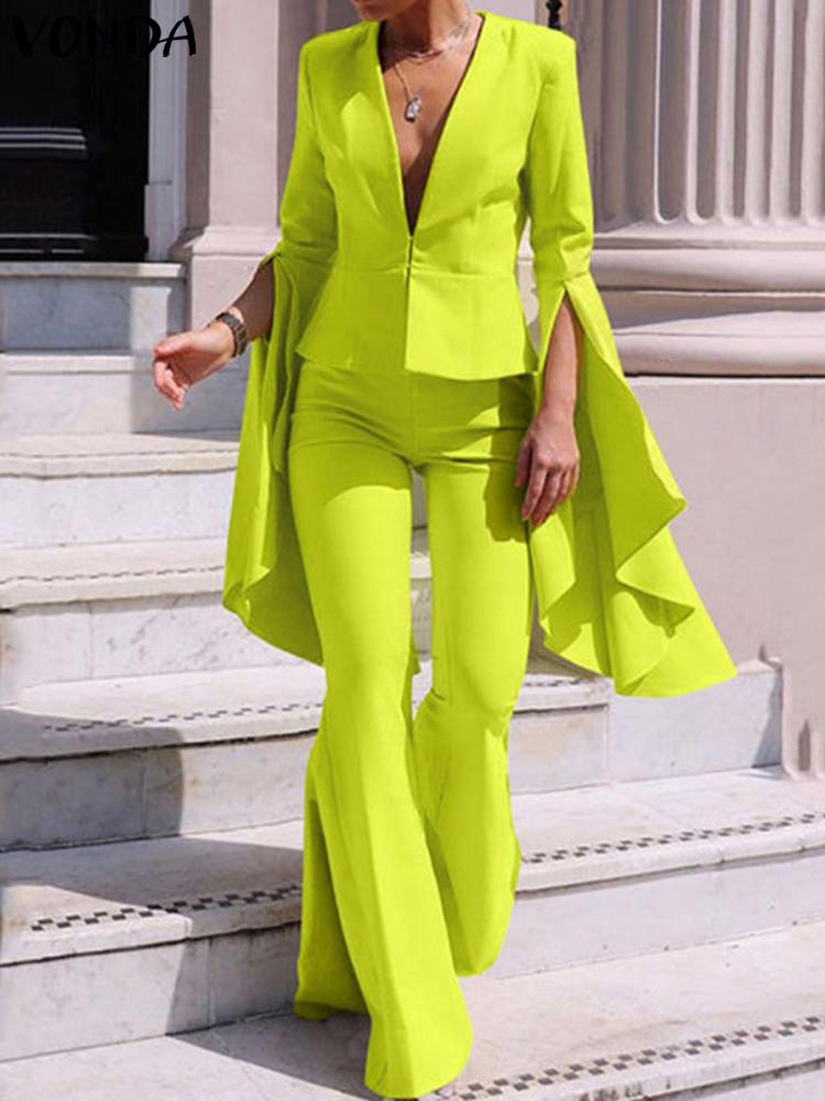 Women's Elegant Casual Solid Color Party Pants Suit