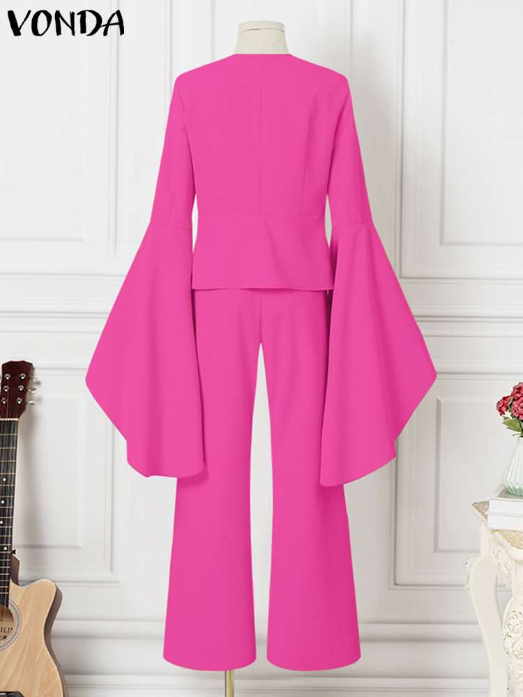 Women's Elegant Casual Solid Color Party Pants Suit