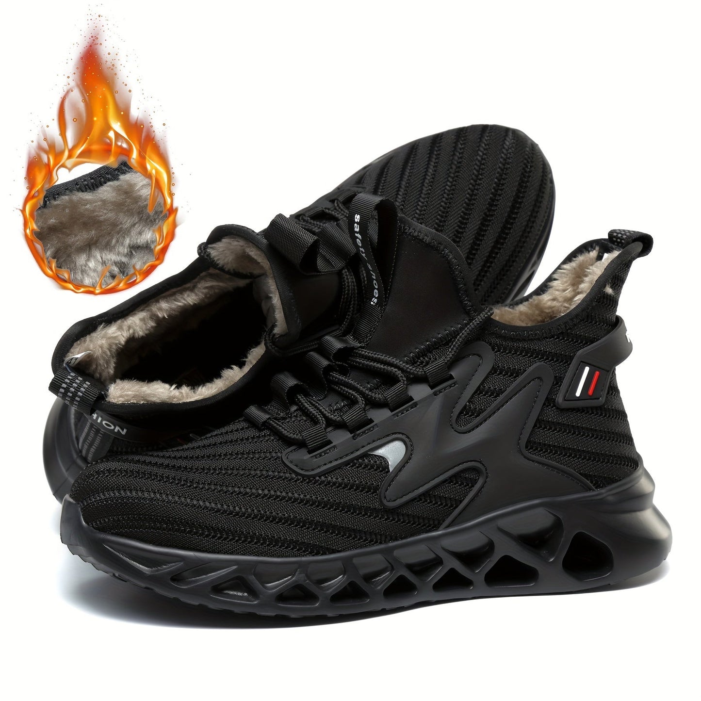 Men's Durable Steel Toe Work Shoes Safety Comfort