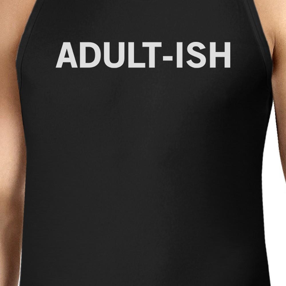 Adult-Ish Men's Sleeveless Black Tank