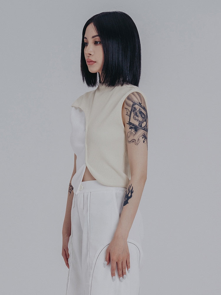 Women's Slopee Irregular Crop Tank
