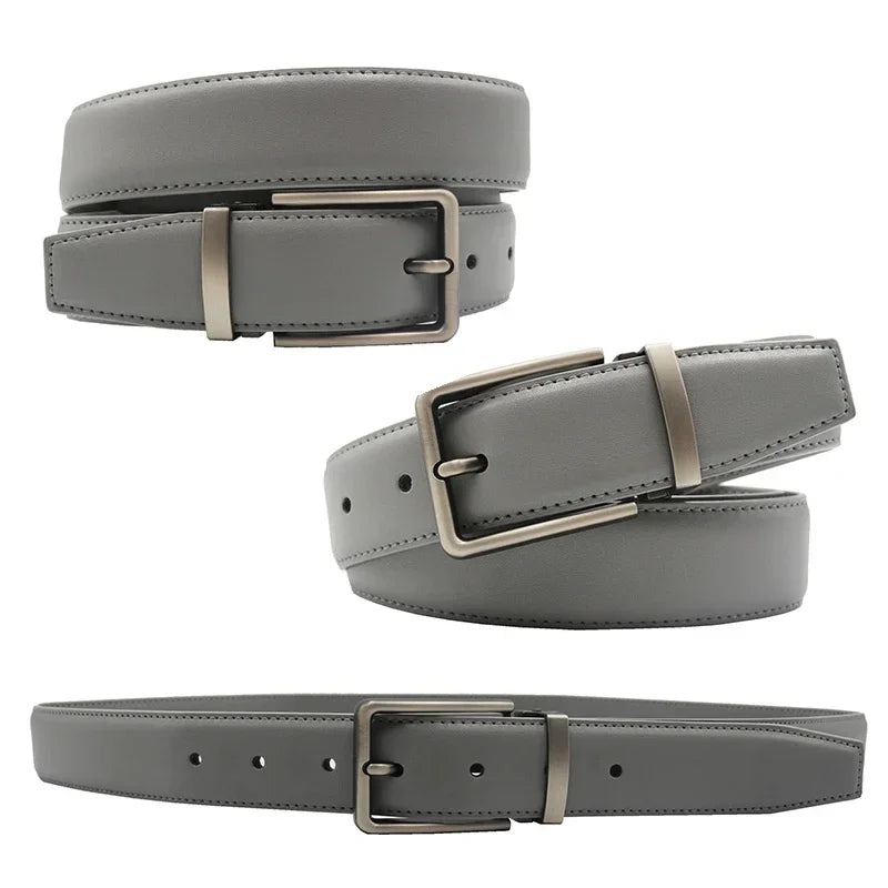 Genuine Leather Men's Belt Fashion Alloy Belts Buckle Luxury Brand Jeans Belts for Men Business Belt Female Belt