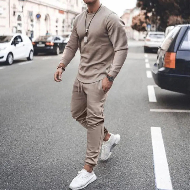 Private Label Men Plain Track Sweat Jogging Jogger Suit Set Custom Blank Tracksuit Sweatsuit With Logo Men 2 Two Piece Pants Set