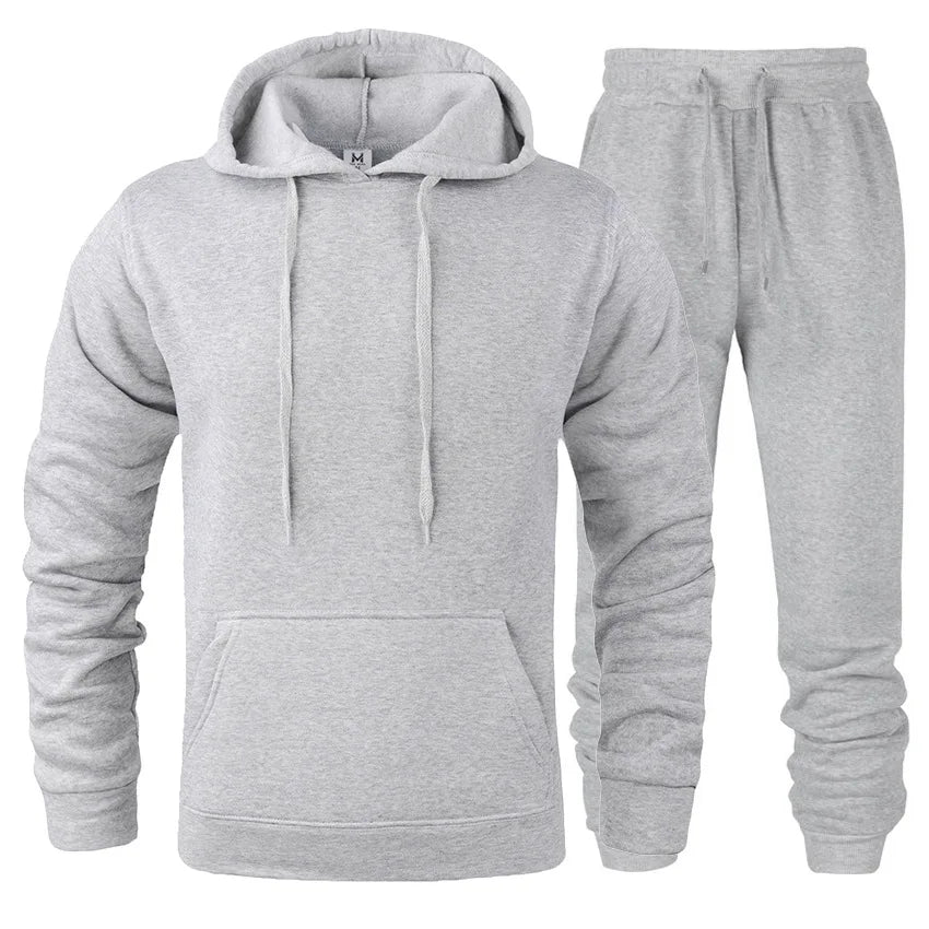 2024 Autumn Winter Men's Sports and Leisure Joggers Sweat Suits Hoodies+Pants Suit Sweatshirt Sportswear Set 2pc Hoody Suit New