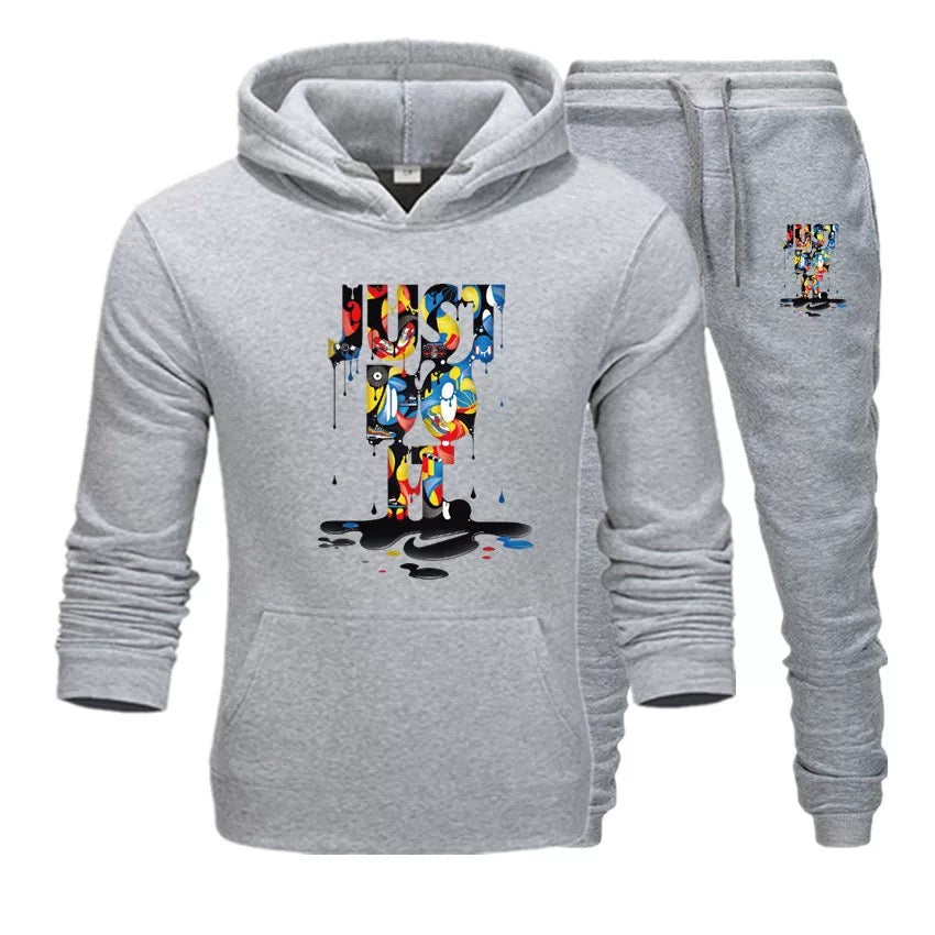 Fall Winter Men Clothes Two Piece Joggers Tracksuit Set Men's Hoodies and Sweatpants Casual Outfits for Men Sportswear