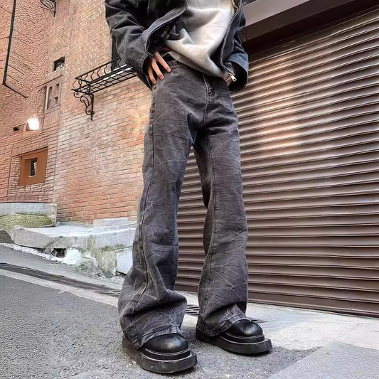 Men's American-style Washed Vintage Denim