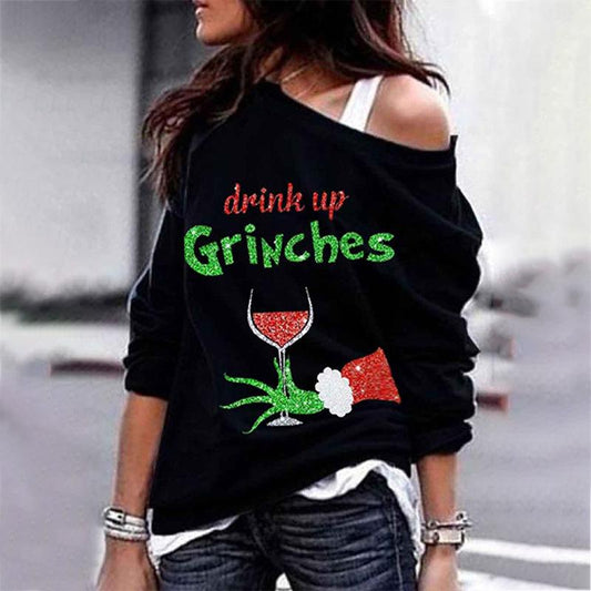 Cartoon sequined long-sleeved sweater