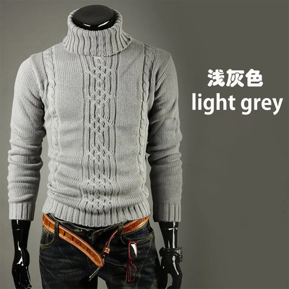 Long Sleeve Turtleneck Sweater Knitted Sweater