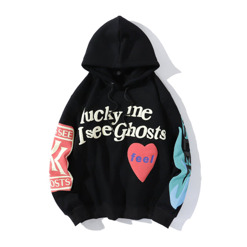 Weirdo Graffiti Letter Printed Hoodies