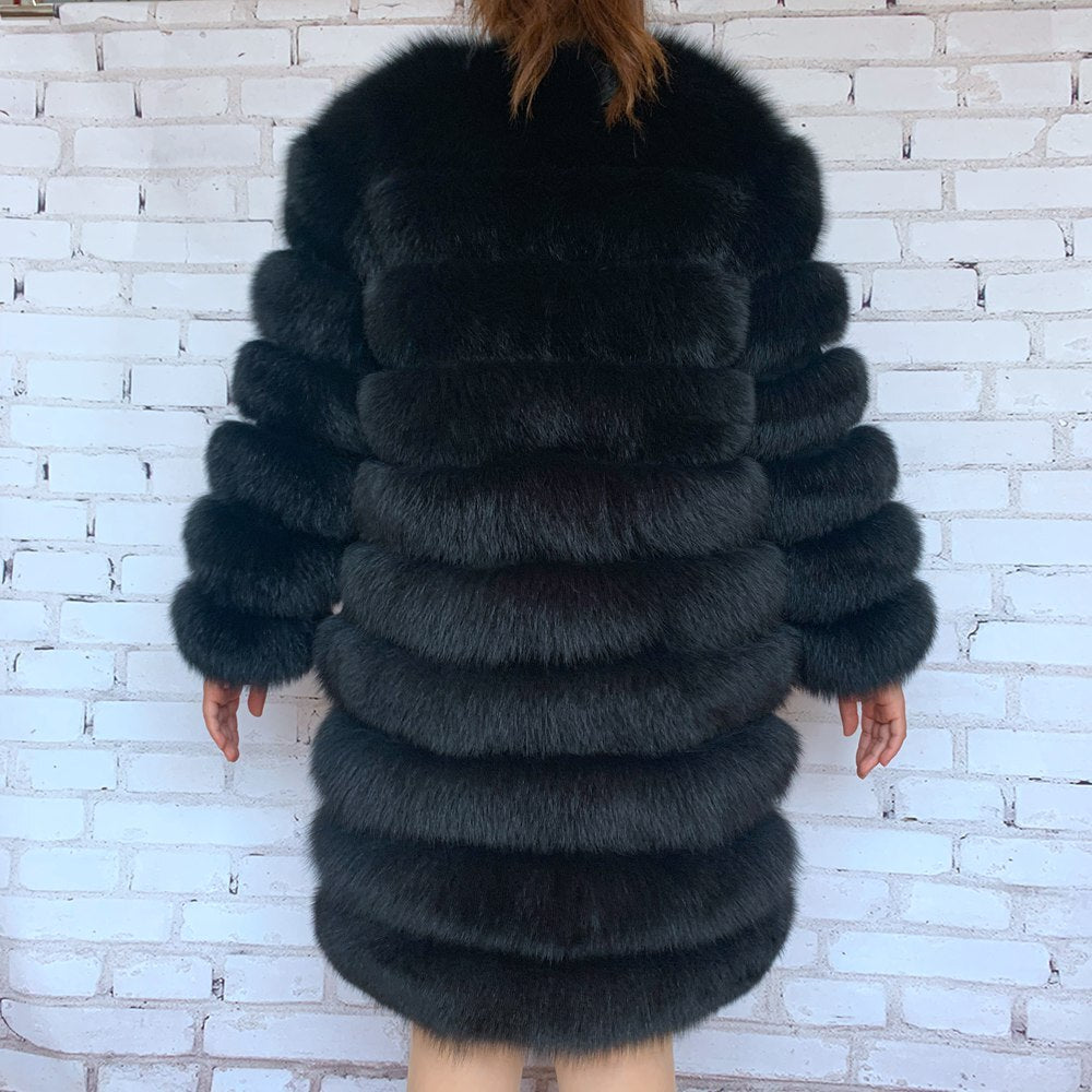 Real Fox Fur  Women's  Coat