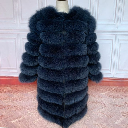 Real Fox Fur  Women's  Coat