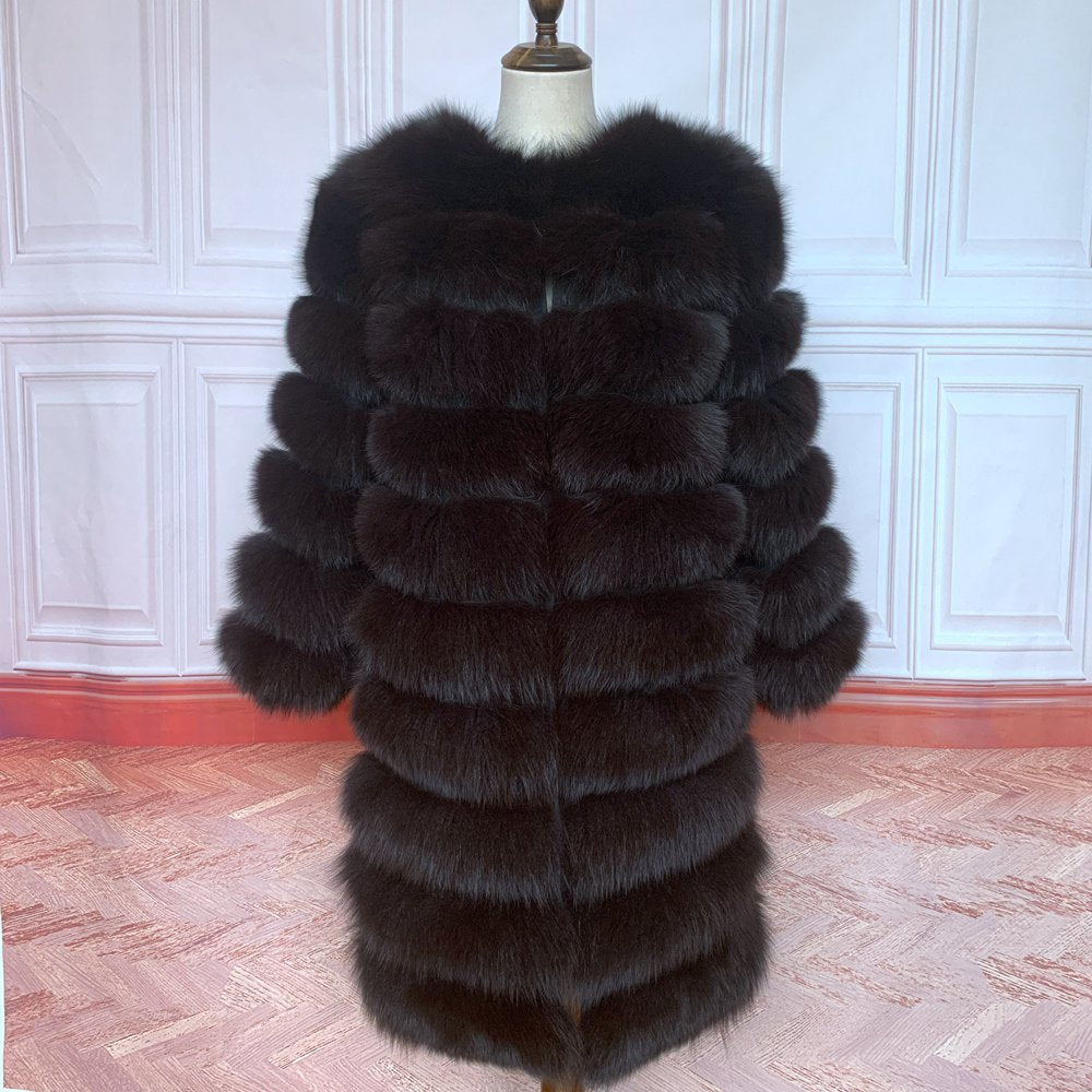 Real Fox Fur  Women's  Coat