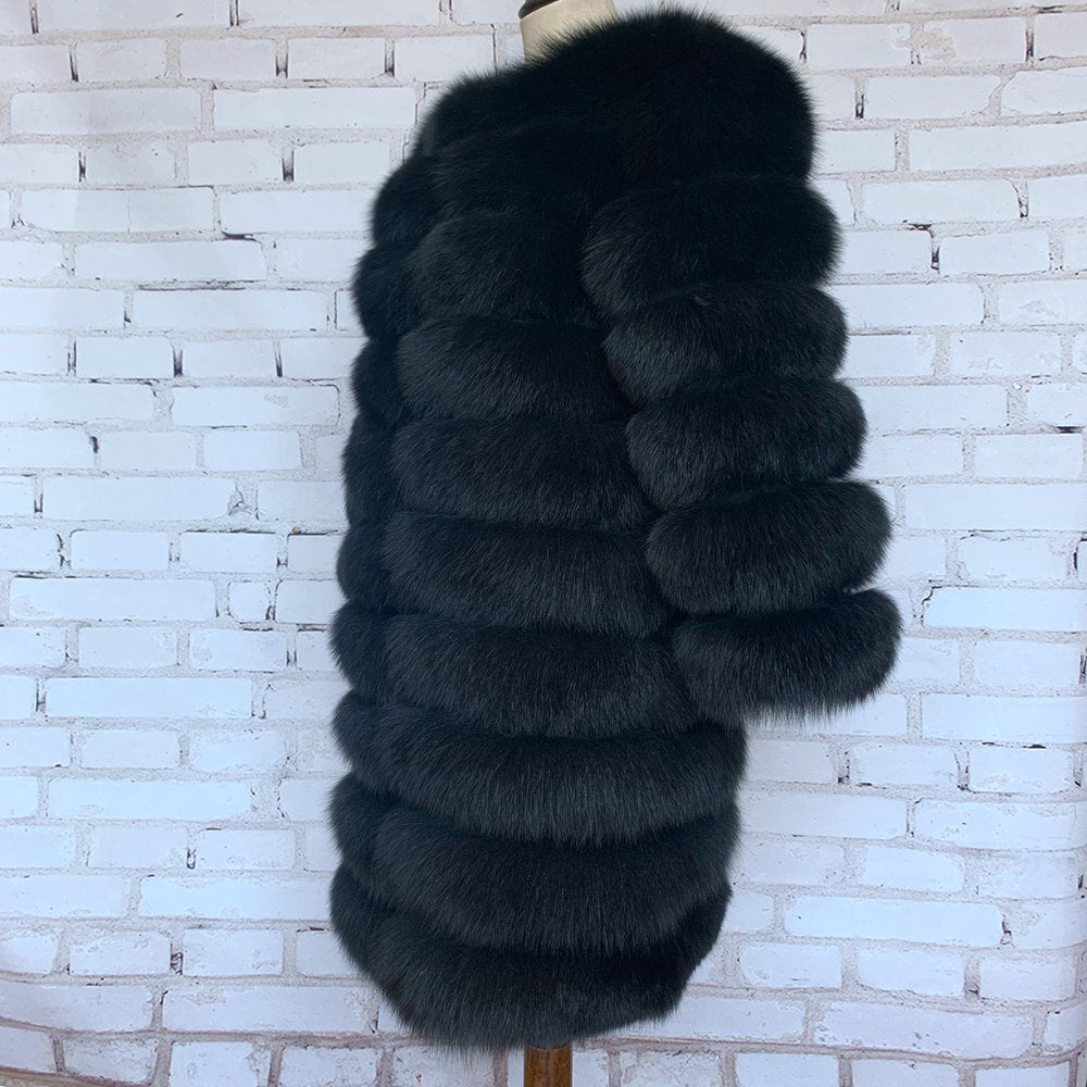 Real Fox Fur  Women's  Coat