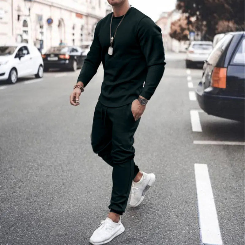 Private Label Men Plain Track Sweat Jogging Jogger Suit Set Custom Blank Tracksuit Sweatsuit With Logo Men 2 Two Piece Pants Set