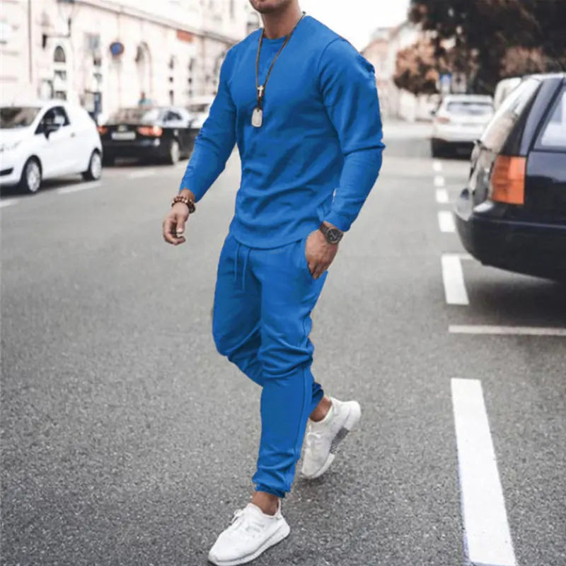 Private Label Men Plain Track Sweat Jogging Jogger Suit Set Custom Blank Tracksuit Sweatsuit With Logo Men 2 Two Piece Pants Set