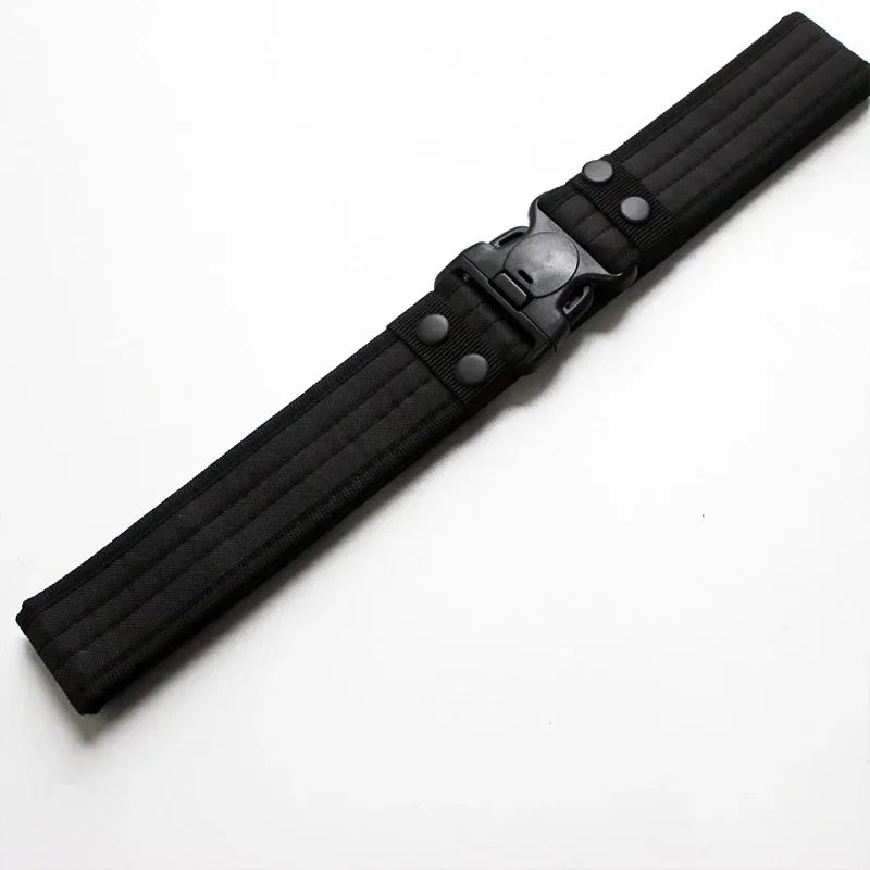 New Stretch Canvas Belts Quick Release Belt Fashion Black Men Canvas Waistband Outdoor Hunting 6 Colors 130cm Length