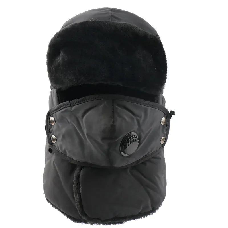 Warm Earflap Bomber Hats Caps  Russian Trapper