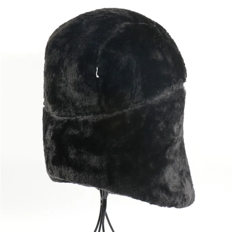 Warm Earflap Bomber Hats Caps  Russian Trapper