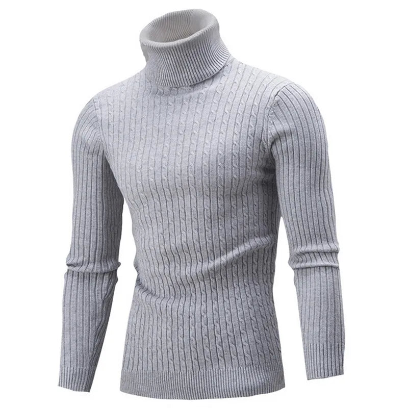 Long Sleeve Turtleneck Sweater Knitted Sweater