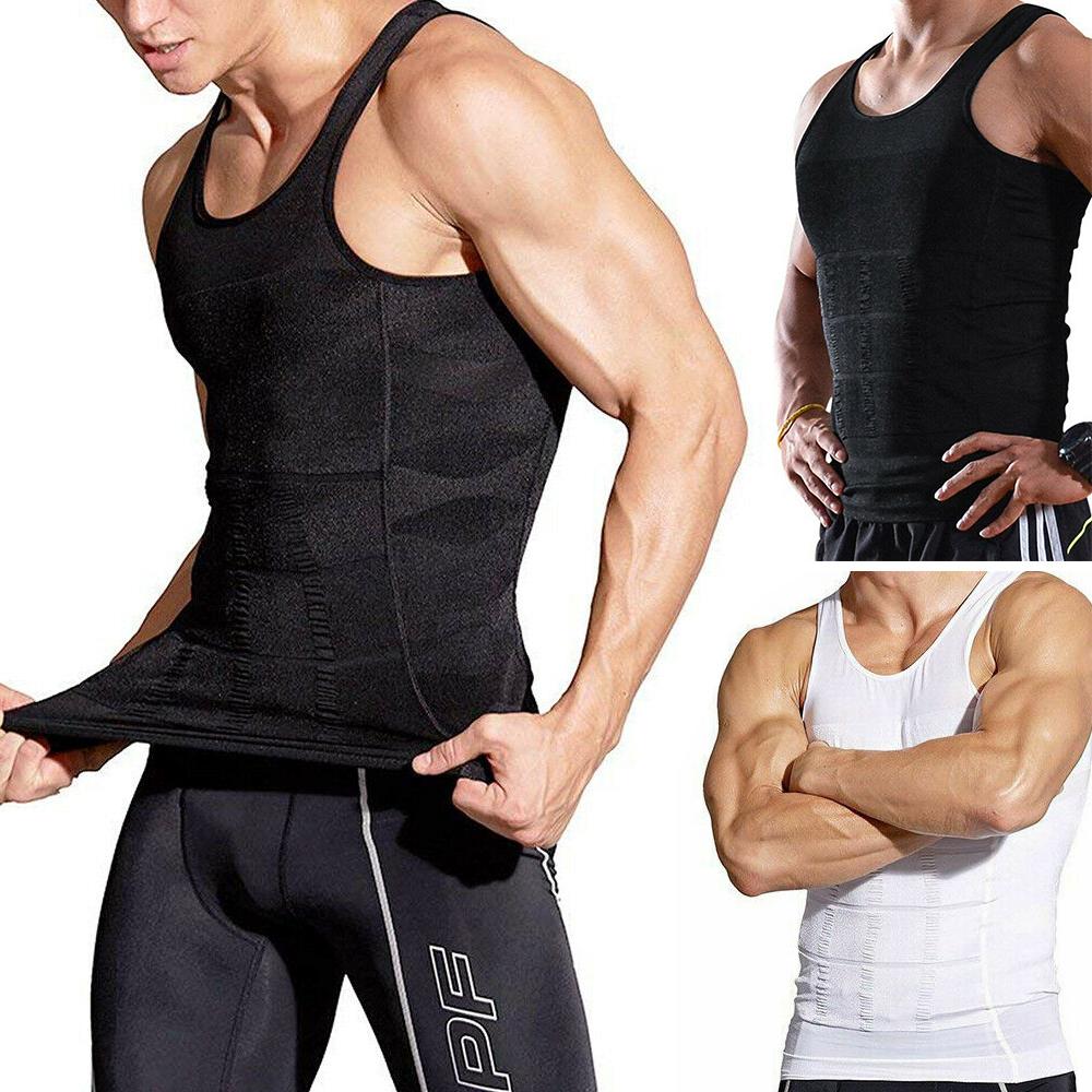 Men's Slimming Vest Body Shaper Corrective Posture Belly Compression