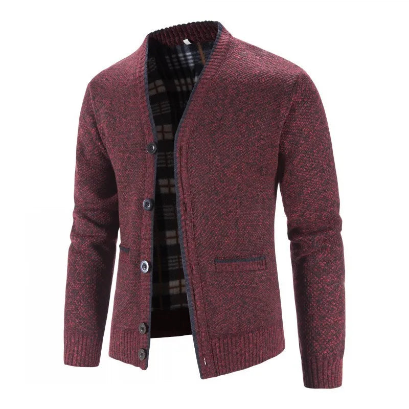 New Sweaters Coats Men Winter Thicker Knitted Cardigan Sweatercoats Slim Fit Mens Knit Warm Sweater Jackets Men Knit Clothes