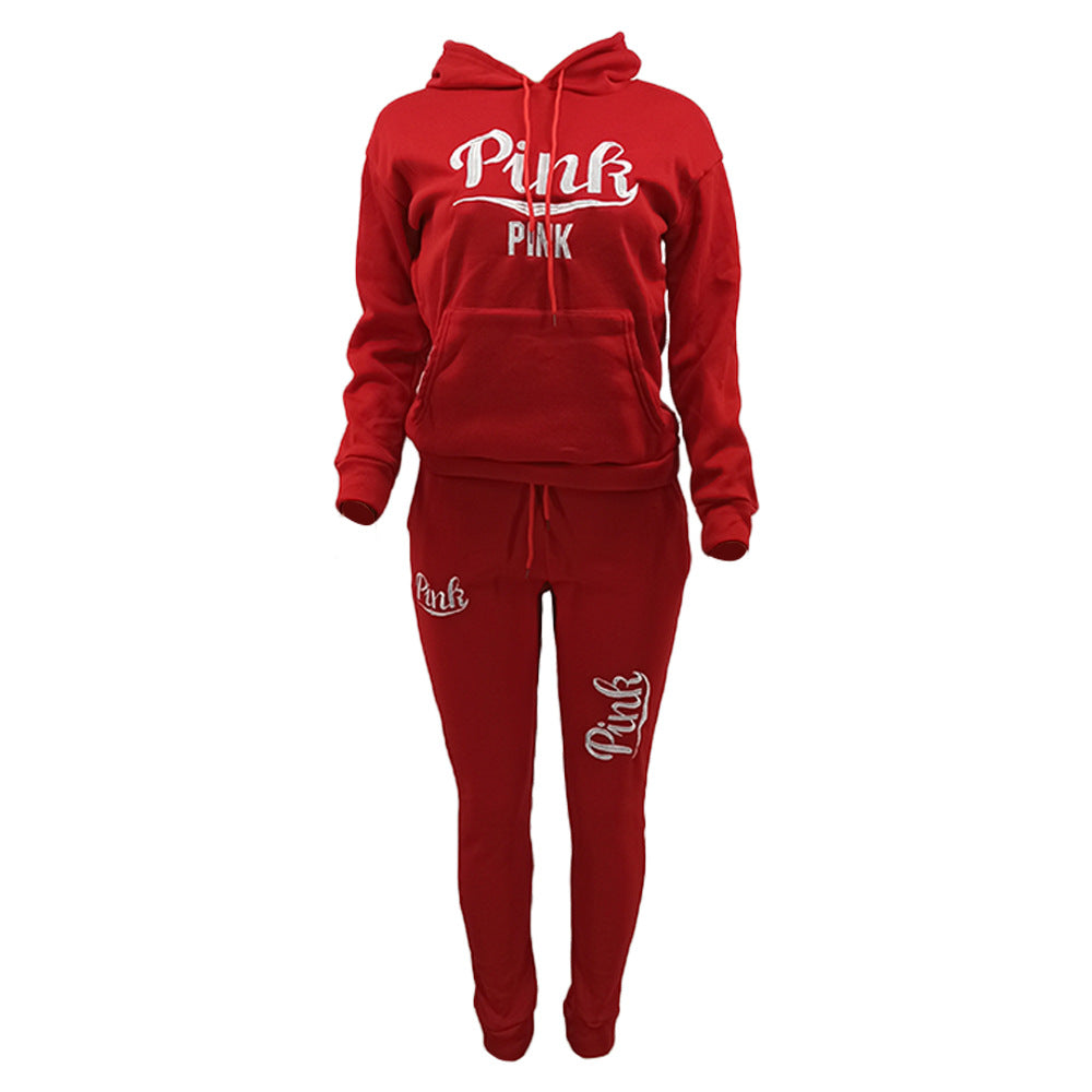 H1589 Newest Design Printed Sports Suit Winter Clothing 2020 Ladies Jogger Set Womens Two Piece Set Women Clothing