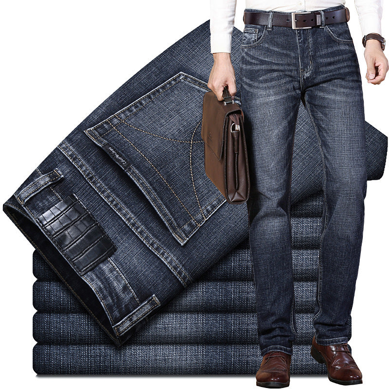 Gingtto Jeans Slim Baggy Jeans Men Straight