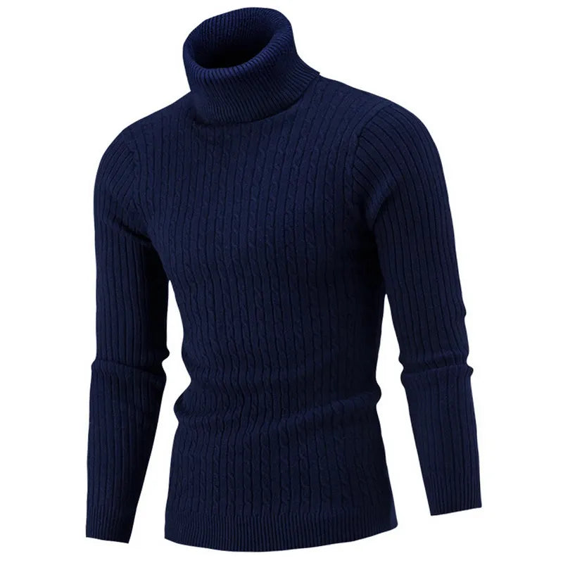 Long Sleeve Turtleneck Sweater Knitted Sweater