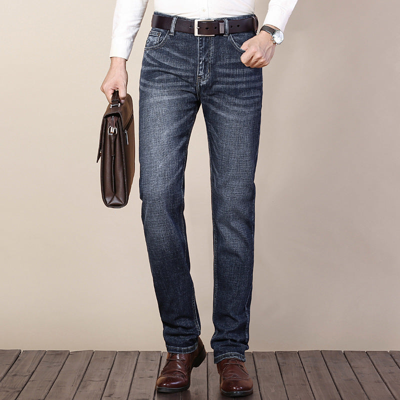 Gingtto Jeans Slim Baggy Jeans Men Straight